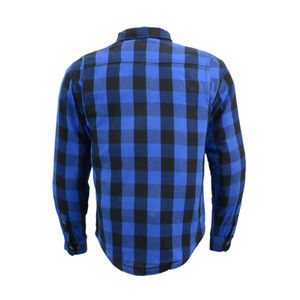 Chemise de moto blindée avec équipement de sécurité homologué CE pour hommes et chemise en flanelle pour un usage quotidien, fabriquée sur mesure au Pakistan - Product Image 2