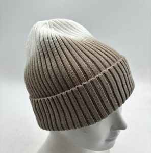 หมวกไหมพรมถักสำหรับผู้ชายไล่ระดับสีสำหรับผู้หญิง2025ไหมพรมถักสำหรับฤดูใบไม้ร่วงฤดูหนาว - Product Image 3