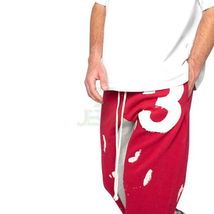 Pantalones Deportivos de Estilo Urbano Hip Hop para Hombre, Pantalones Jogger con Estampado, Lavados, de Felpa Francesa, Secado Rápido, Transpirables y Modernos - Product Image 2