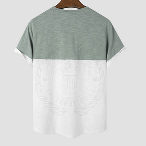 เสื้อยืดผู้ชายแบบถักสำหรับฤดูร้อน ผลิตในปากีสถาน ออกแบบได้ตามต้องการ แห้งเร็ว เป็นมิตรกับสิ่งแวดล้อม MOQ ต่ำ - Product Image 2