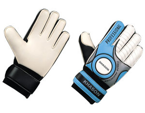GANTS DE GARDIEN PROFESSIONNEL DE FOOTBALL HAUTE QUALITÉ ARTICLES SPORTIFS ADULTES HOMMES NOIR LATEX ROUGE BLANC BLEU LOGO DOIGT - Product Image 1