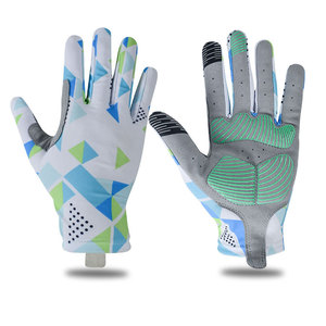 Gants de vélo respirants antidérapants à doigts entiers pour vélo, design tendance, rembourrage en mousse, gants de vélo respirants - Product Image 1