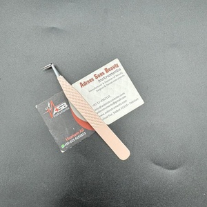 90 องศาผอมบูตNudeสีดําProfessionalขนตาแหนบเพชรชี้โลโก้ที่กําหนดเองที่ยั่งยืนเหล็กขนตาแหนบ - Product Image 3