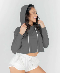 Sweats surdimensionnés femmes sweat à capuche dames décontracté chaud à capuche pull vêtements décontracté solide tricoté sweats à capuche pour femme - Product Image 5