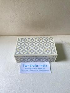 Offre Spéciale 2024 Design boîte à bijoux en incrustation d'os/incrustation d'os indien fabriqué à la main en résine Design boîte à bijoux stockage emballage de bijoux - Product Image 2