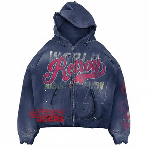 Sweat à capuche en strass personnalisé, sweat à capuche en paillettes personnalisé-Sweats à capuche en paillettes et strass usine OEM, vente en gros de Streetwear avec logo personnalisé - Product Image 6