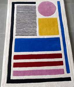 พรมถักทอลายวงกลมหลากสีแบบตะวันออกพรมขนแกะตกแต่งขนาด8x10ฟุต - Product Image 4