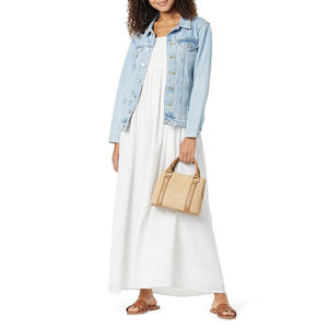 แจ็กเก็ตยีนส์แขนยาวสำหรับผู้หญิง, เสื้อแจ็กเก็ตยีนส์ลำลองสำหรับฤดูร้อนซักได้เสื้อพิมพ์ลาย - Product Image 3