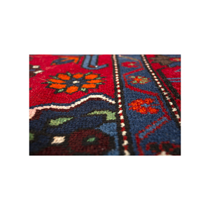Aalam Handmade Kilim <b>Wool</b> Rugs <b>Red</b> Orange Flat Weaves 9x12 Rectangle Medallion Patchwork Design for Bedroom Home Decor-Paem-1252 - Product Image 3