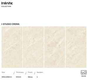 Dalles de carrelage en porcelaine texturées, résistantes à l'usure, brillantes et polies, 600x1200 mm, pour sol, carrelage en porcelaine émaillée de luxe, imitation marbre - Product Image 6