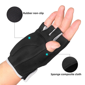 Ropa deportiva, recién llegados, guantes para culturismo, ejercicio, gimnasio, guantes de levantamiento de pesas, cuero liso, Neopreno, soporte para la palma, guante Unisex - Product Image 3