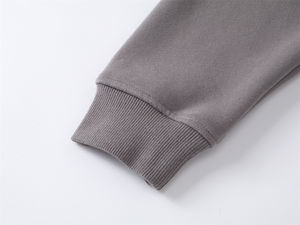 Sweat à capuche oversize en molleton épais 340/450 GSM 100% coton Col à capuche Épaules tombantes Style automne Impression personnalisée - Product Image 4