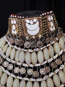 Derniers modèles de bijoux afghans vintage en acier inoxydable, tendance, pour les fêtes, longs ensembles de bijoux faits à la main pour femmes, pour les mariages - Product Image 3