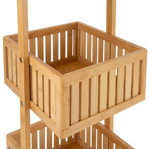 Meubles de salle de bain autoportants en bambou Caddy de douche moderne - Product Image 5