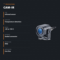 Caméra thermique CROWNPOWER pour l'inspection des points chauds des robots de maintenance des lignes électriques