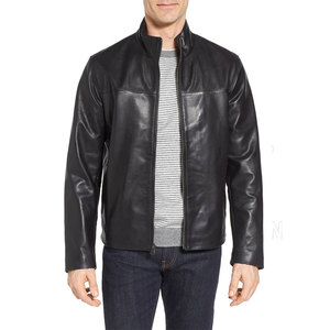 Veste d'hiver moderne avec intérieur doux et confortable pour hommes élégants, veste en cuir, mode quotidienne - Product Image 1