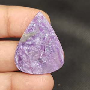 Cabujón de Charoita Marrón Natural, Piedra Preciosa Pulida Suelta para la Fabricación de Joyas - Product Image 1
