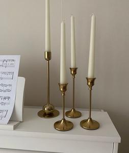 Decorative Brass Candle Holder For Wedding Table <b>Centerpieces</b> Pure Brass Candle Holder For Long Lasting Decorative Use - Product Image 4