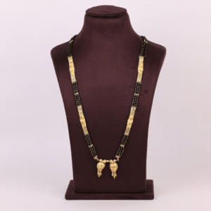 Regalo tradicional para ocasiones especiales para mujeres, chapado en oro, Mangalsutra, temporada de bodas, cobre, latón, Chapado en Oro, Laminado - Product Image 1