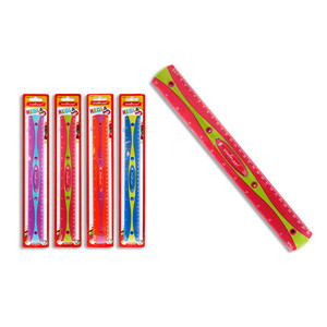 ไม้บรรทัดวัดพลาสติกแบบทูโทน30ซม. สำหรับเครื่องมือวัด - Product Image 1