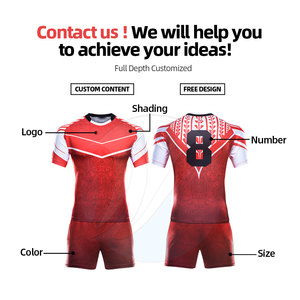 Uniforme de Rugby Transpirable de Talla Grande Más Vendido, Mangas Cortas de Alta Calidad, Gran Oferta - Product Image 2