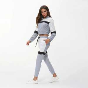 Ensemble de survêtement réversible 100% coton pour femme grande taille respirant séchage rapide imprimé solide pour la saison d'automne écologique - Product Image 5