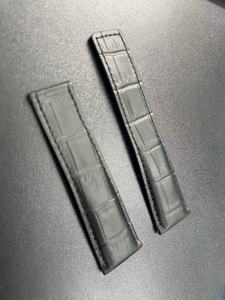 Bracelet de montre sport de luxe en cuir de vachette noir mat OEM multi-tailles, largeur de bande 24 mm pour Carrera - Product Image 2