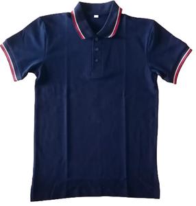 Printemps et été nouveaux hommes tricot à manches courtes couleur unie Simple tendance hommes élégant Vintage coton confort grande taille Polo T-Shirt - Product Image 4