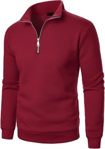 Meilleur matériau Chandails à demi-fermeture éclair pour hommes fabriqués sur mesure à des prix concurrentiels conçus en usine pour la saison hivernale - Product Image 2