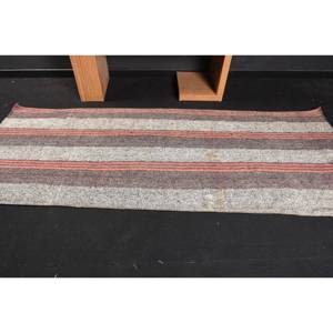 Alfombra turca clásica moderna de área grande, 3,2x8,7 pies, marrón, gris, tejido plano, pelo de felpa, altura de 4m, retales de látex de lana para uso en pasillo - Product Image 3
