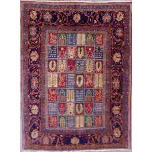 Bakhtiar Style <b>Wool</b> Area Rug Ornate Traditional Pattern Artisan <b>Crafted</b> Carpet Vintage Home Decor Luxury Floor Covering - Product Image 1