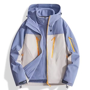 Veste matelassée à capuche pour homme, tissu en toile, imperméable, coupe-vent, respirante, col montant, fermeture éclair, vêtements de travail d'hiver, service OEM - Product Image 6