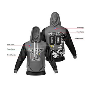 Sudadera con Capucha para Hombre al por Mayor, Sudadera de Forro Polar Lisa, Bolsillo Tipo Canguro, Alta Calidad, Logotipo Personalizado, Ropa de Marca - Product Image 2