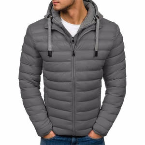 Veste matelassée pour homme avec logo personnalisé, coupe-vent d'hiver, capuche amovible, légère, imprimée sur toute la surface - Product Image 6