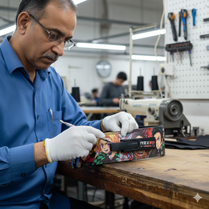 Ceinture de musculation Rexfit Sports en cuir véritable de haute qualité avec boucle à levier réglable pour la salle de sport et le powerlifting - Product Image 6