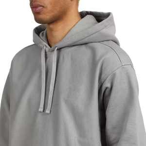 Sudadera con Capucha para Hombre, Invierno, Color Plateado Sólido, Felpa, Poliéster/Algodón, Ecológica, Transpirable, Secado Rápido, Anti-Pilling, Diseño con Bolsillo - Product Image 4