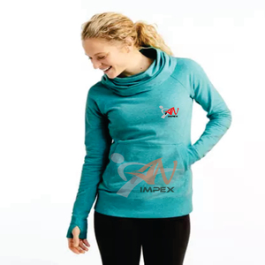 Sweat-shirt à capuche personnalisé de haute qualité pour femmes, sweat-shirt d'hiver avec logo, col à capuche, imperméable, respirant, couleur et taille personnalisées - Product Image 1