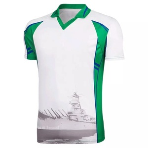 เสื้อฟุตบอลสำหรับผู้ใหญ่ไซส์ใหญ่แบบขายส่ง เนื้อผ้าโพลีเอสเตอร์ระบายอากาศและซับเหงื่อ ชุดกีฬาพิมพ์ลายตามสั่งสำหรับทีม - Product Image 3