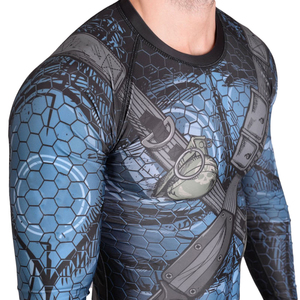 Best Quality Stylish Winter Rash Guard for Men Long Sleeve MMA Rush Guard With Custom Logo Compression Feature <b>Maximizing</b> Wear - Product Image 2