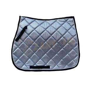 Almohadillas para SILLÍN de doma azul marino con purpurina, forro de tela de espuma de 19MM de alta calidad, para saltar, montar a caballo, MOQ bajo, precio al por mayor - Product Image 3