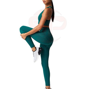 Ensemble de costumes de yoga sans couture de haute qualité ensemble de yoga 2 pièces fitness pour femmes - Product Image 4