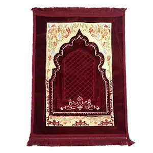 Alfombrilla personalizada de calidad prémium, estera de oración islámica musulmana, ODM, venta al por mayor, novedad de 2023 - Product Image 6