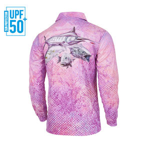 เสื้อโปโลตกปลาทรงเข้ารูป ปี 2026 คุณภาพพรีเมียม แขนยาว เสื้อตกปลาแบบสั่งทำพิเศษ เสื้อตกปลาแบบซับลิเมชั่น ทนทานต่อการใช้งาน - Product Image 5