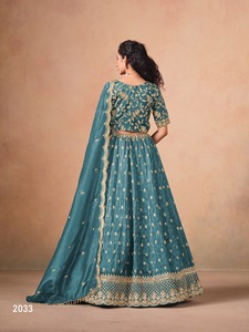 Vêtements Ethniques Organza Doux Avec Broderie Lehenga Choli Fabricant Et Fournisseur De Surat Au Taux Le Plus Bas - Product Image 4