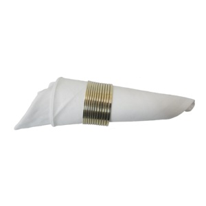 Gold Plated Finishing Modern Napkin Ring Dinnerware Accessories Holding Napkin Rack Restaurant <b>Table</b> Usage For Dinner <b>Table</b> - Product Image 2