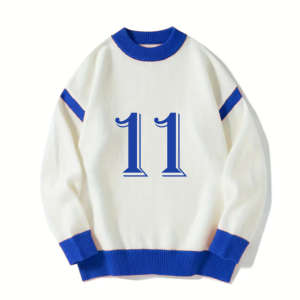 Suéter Personalizado de Fabricante OEM al por Mayor, Suéter de Punto Otoñal para Hombre, 100% Algodón, Suéter Navideño Transpirable con Logotipo Frontal - Product Image 6