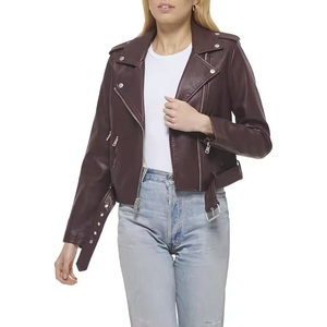 Veste en cuir véritable pour femmes avec coupe élégante et coupe polyvalente conçue pour un usage quotidien, que ce soit au travail, en voyage ou au quotidien - Product Image 5