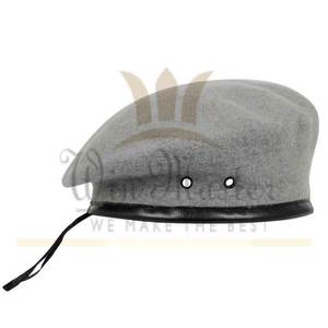 Haute qualité 100% coton bérets du Pakistan en gros 100% laine Field Grade chapeau casquette avec casquette Badge Logo Patch - Product Image 4