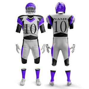 Uniforme de Fútbol Americano Personalizado de Alta Calidad, 100% Poliéster, con Logotipo Impreso, Unisex, Transpirable, de Manga Larga, Antibacteriano - Product Image 4