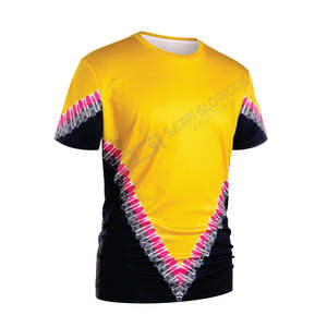 เสื้อยืดผ้าฝ้ายพอดีตัวสำหรับผู้ชายเสื้อยืดพิมพ์ลายซับลิเมชันเป็นที่นิยม: เสื้อยืดพิมพ์ลายโลโก้แบบเรียบๆสำหรับฟิตเนส - Product Image 2